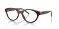 Diesel DL4028U Top Burgundy Havana Grey (2072) Eyeglasses - Color Image