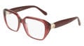 Salvatore Ferragamo SF3073 Transparent Wine (655) Eyeglasses - Color Image
