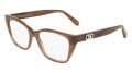 Salvatore Ferragamo SF3074 Striped Brown (216) Eyeglasses - Color Image