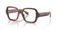 Giorgio Armani AR7297U Striped Burgundy (6479) Eyeglasses - Color Image