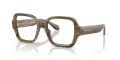 Giorgio Armani AR7297U Striped Green (6480) Eyeglasses - Color Image