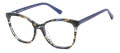 Juicy Couture JU 274 Blue Horn (38I) Eyeglasses - Color Image