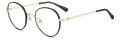 Kate Spade Helka/N/Fj Black Gold B (2M2) Eyeglasses - Color Image