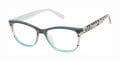 L.A.M.B. LA163 Grey / Teal (GRY) Eyeglasses - Color Image