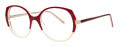 Lafont Jalousie Red & Gold (6068) Eyeglasses - Color Image