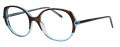Lafont Jalousie Tortoise & Turquoise (675) Eyeglasses - Color Image