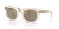 Moncler ME6034 Shiny Transparent Off White (30035A) Sunglasses - Color Image