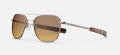Randolph Engineering Aviator - Bayonet Temple 22K Chocolate Gold E.P. / Skyforce™ Nylon Gradient Polarized Cape Sand Sunglasses - Color Image