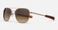 Randolph Engineering Aviator - Bayonet Temple 22K Satin Chocolate Gold E.P. / Skyforce™ Nylon Polarized Cape Sand Sunglasses - Color Image