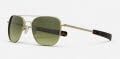 Randolph Engineering Aviator - Bayonet Temple 23K Satin Gold E.P. / Skyforce™ Nylon Polarized Evergreen Sunglasses - Color Image