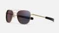 Randolph Engineering Aviator - Bayonet Temple 23K Satin Gold E.P. / Zeiss Lightpro Nylon Semi Polarized Apex Gray Sunglasses - Color Image