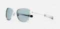 Randolph Engineering Aviator - Bayonet Temple 23K White Gold E.P. / Skytec™ Glass Non-Polarized Blue Hydro Sunglasses - Color Image
