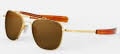 Randolph Engineering Aviator II 23K Gold E.P. / Skytec™ Glass Polarized American Tan Sunglasses - Color Image