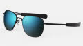 Randolph Engineering Aviator - Bayonet Temple Matte Black / Skytec™ Glass Polarized Cobalt Sunglasses - Color Image