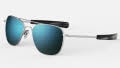 Randolph Engineering Aviator - Bayonet Temple Matte Chrome / Skytec™ Glass Polarized Cobalt Sunglasses - Color Image