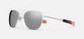 Randolph Engineering Aviator - Bayonet Temple Satin Silver / Skyforce™ Nylon Polarized Silver Mirror Sunglasses - Color Image