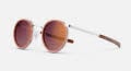 Randolph Engineering P3 Fusion Inlay 23K White Gold E.P. / Skyforce™ Nylon Polarized Sunset Rose Sunglasses - Color Image