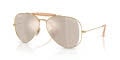 Ray-Ban X Dolce & Gabbana RB3029M Arista Gold/Clear Mirror White Gold (001/0V) Sunglasses - Color Image