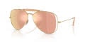 Ray-Ban X Dolce & Gabbana RB3029M Arista Gold/Dark Brown Mirror Rose Gold (001/7J) Sunglasses - Color Image
