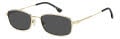 Victoria Beckham VB 1001/S Gold Black (RHLIR) Sunglasses - Color Image
