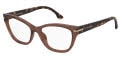 Victoria Beckham VB 1015 Brown Black White Havana Blue (YWP) Eyeglasses - Color Image