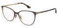 Victoria Beckham VB 1018 Matte Burgundy Gold (E28) Eyeglasses - Color Image
