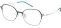 CHARMANT Titanium Perfection CT 16715 Blue Eyeglasses - Color Image