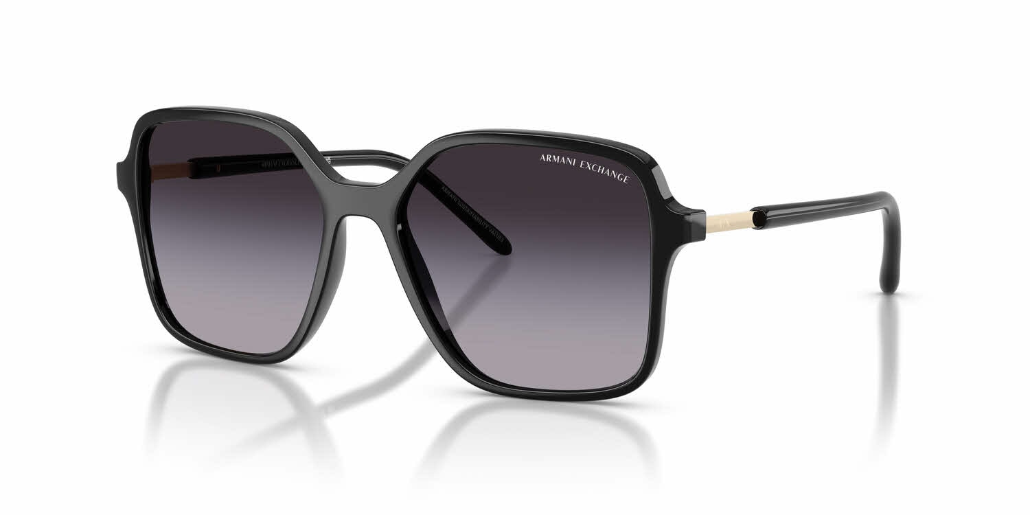 Armani Exchange Black Oversized Gradient Sunglasses Armani Exchange AX4163S Sunglasses | FramesDirect.com main image 3