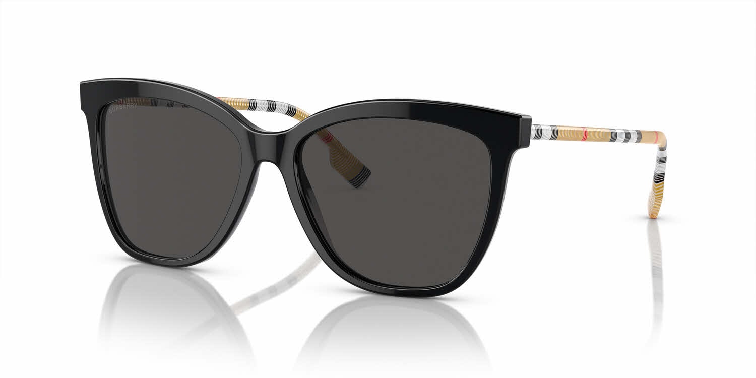Burberry Women\'s Black and Grey Sunglasses! Burberry 0BE4389F Sunglasses Black/Grey Women main image 4