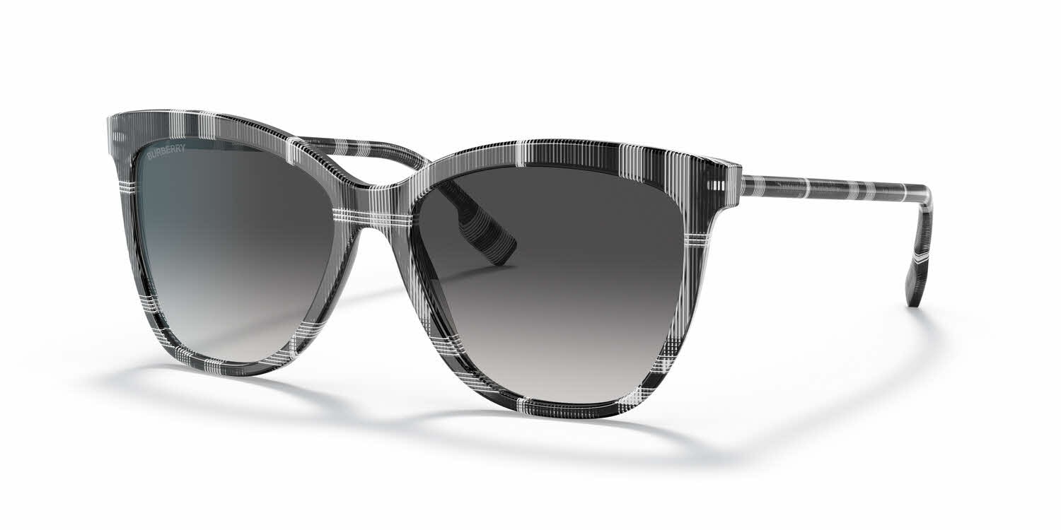 WOMENS BURBERRY GREY GRADIENT SUNGLASSES!! Amazon.com: BURBERRY Willow BE4316 385311 54MM Black/Grey  main image 2