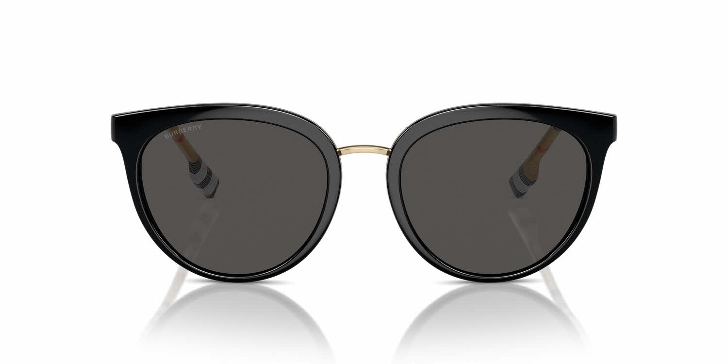 NWT Burberry 0BE4316-3854T5 Dark Havana Round 54mm Sunglasses Amazon.com: BURBERRY Willow BE4316 385311 54MM Black/Grey  main image 3