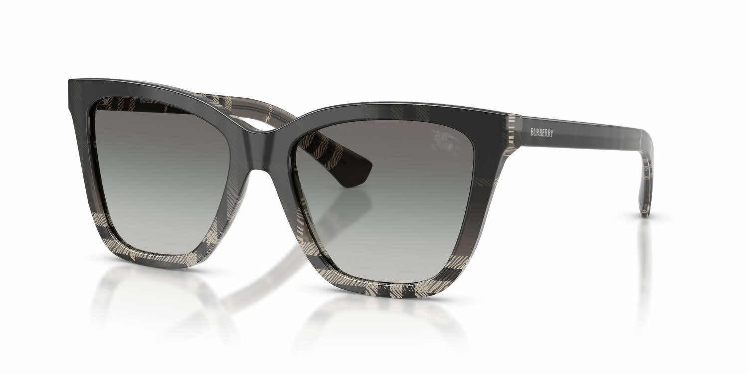 NWT, Burberry 0BE4470, Check Grey, Acetate, Women Sunglass Burberry 4470 Sunglasses main image 3