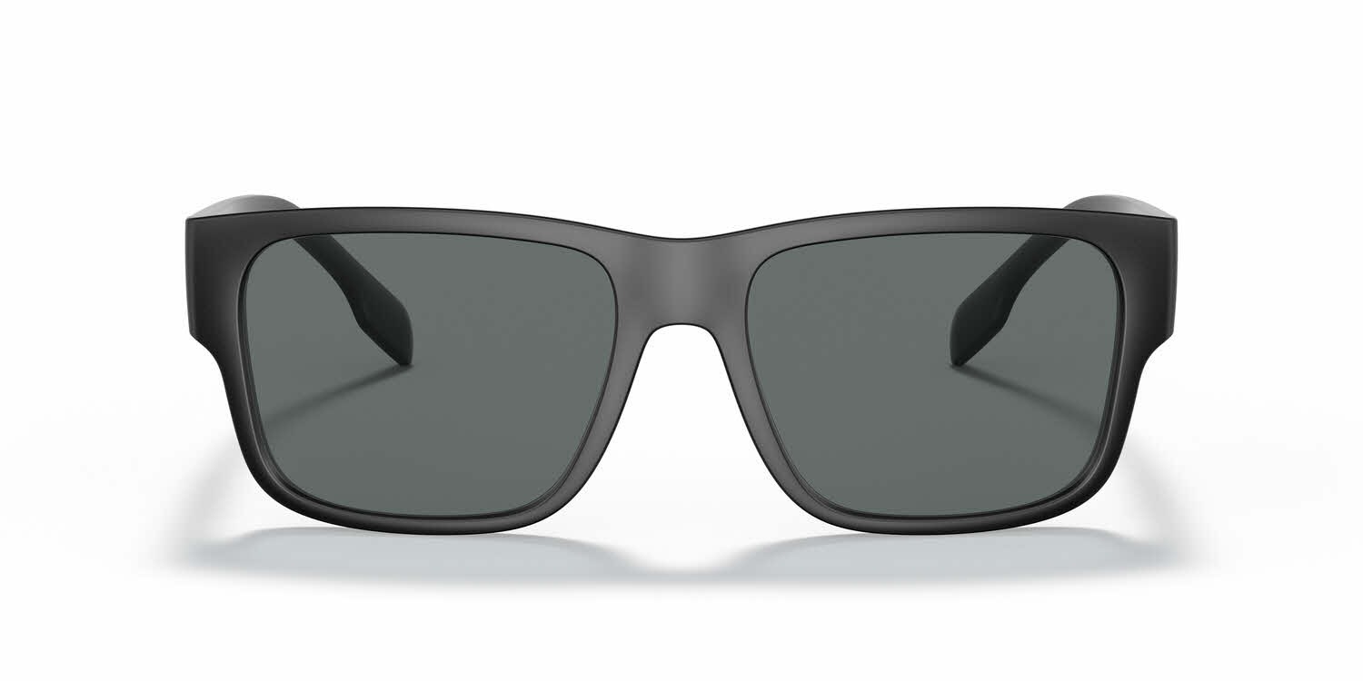 NWT Burberry 0BE4358-346481 Black Rectangle 57mm Sunglasses Burberry KNIGHT BE 4358 Matte Black/Grey 57/18/145 men  main image 4