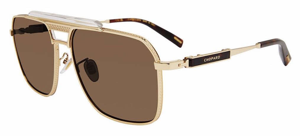Chopard SCHG31M 300G Sunglasses Gold Butterfly Frame, Brown Lenses SCHG31M 300G Shiny Rose Gold/Brown Gradient main image 3