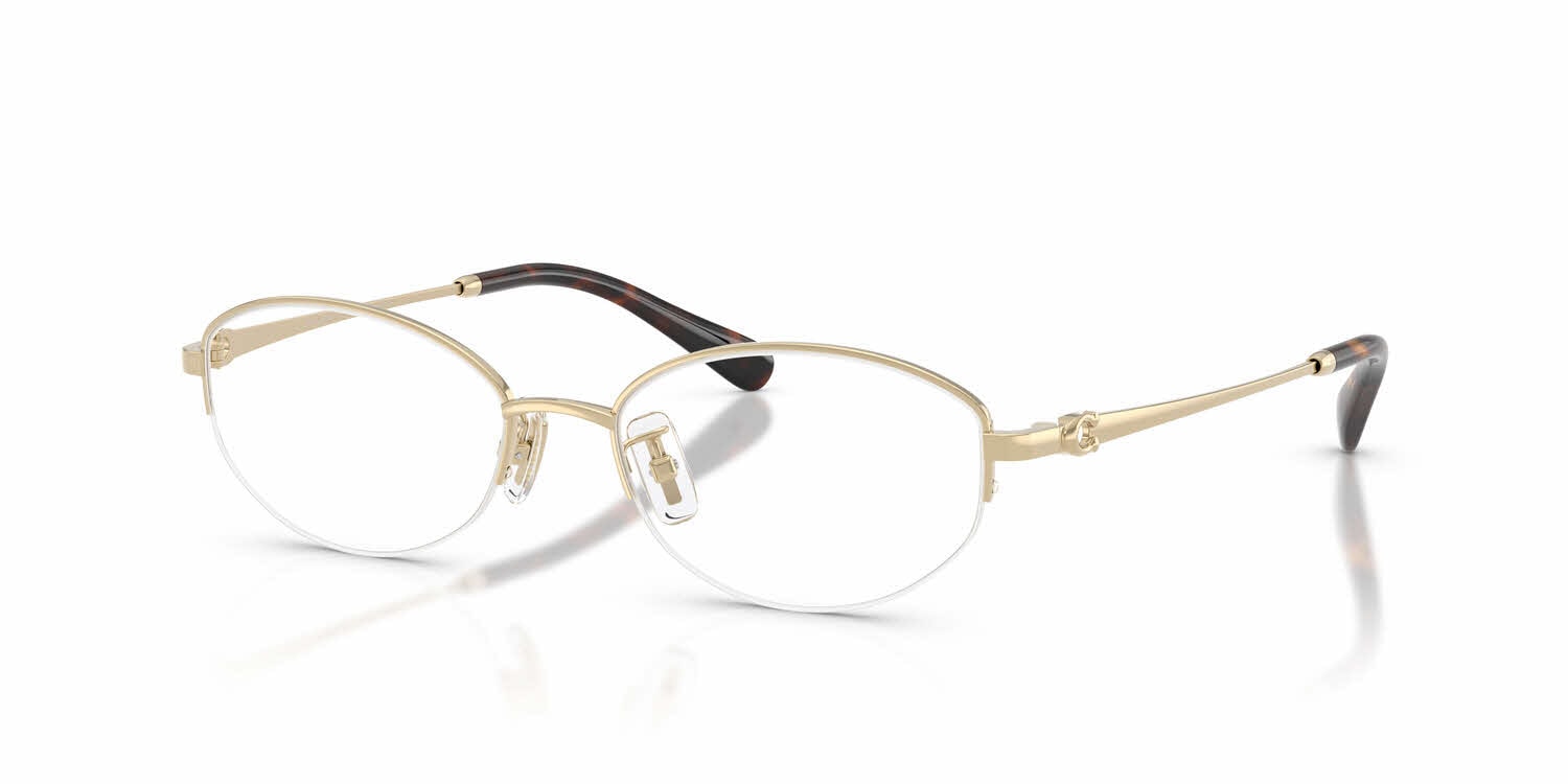 Coach Silver Rimless Oval Eyeglasses Coach HC5187D silver frame main image 4