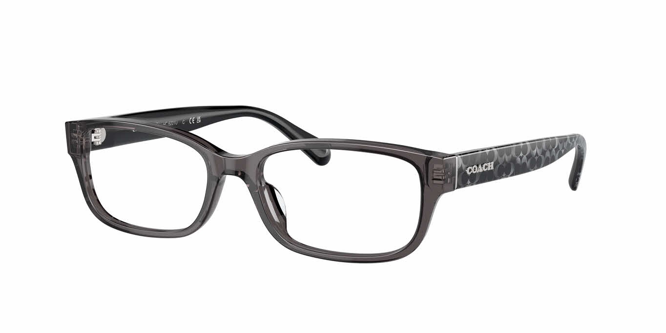 Coach Black and Gray Patterned Women\'s Eyeglass Frames. These Are Frames Only. Coach HC6248U Eyeglasses | LensCrafters main image 3