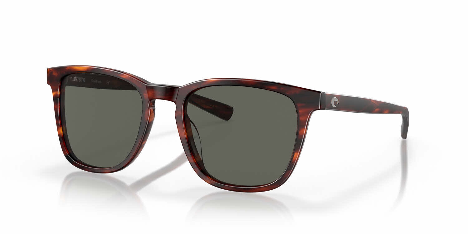 Costa Sullivan Polarized Black and Green Sunglasses Costa Sullivan M (53-19) with Blue Mirror lenses and Shiny  main image 3