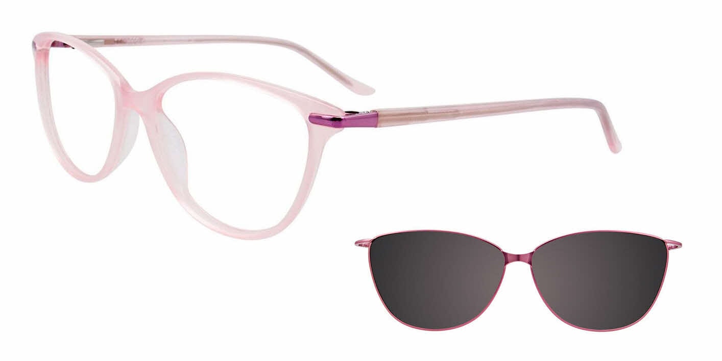 Easyclip Eyeglasses Eye Glasses Frames EC 354 030 54-16-135 EasyClip EC415 With Magnetic Clip-On Lens Eyeglasses  main image 4