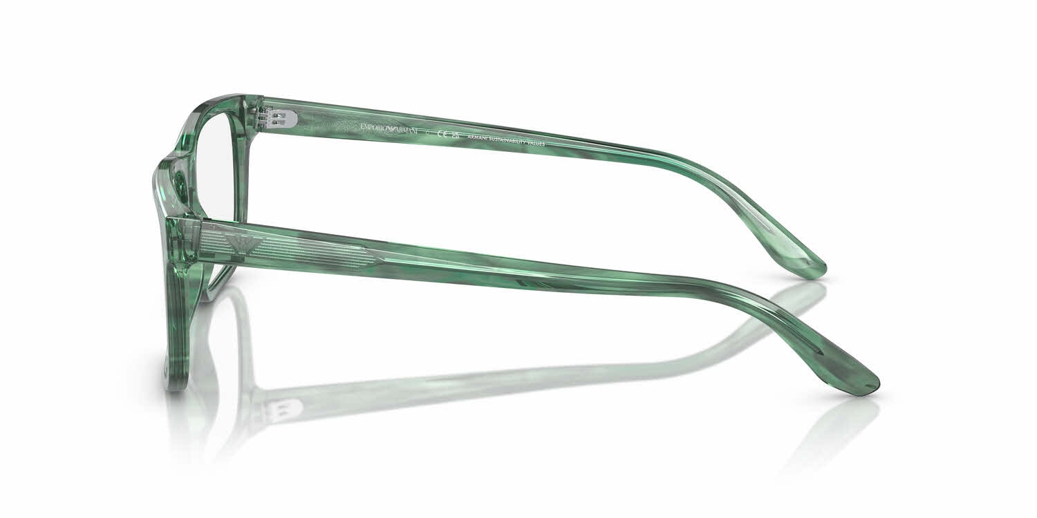 Emporio Armani EA3258 Eyeglasses Green Acetate Rectangular Emporio Armani Emporio Armani Glasses in Green | Target Optical main image 2