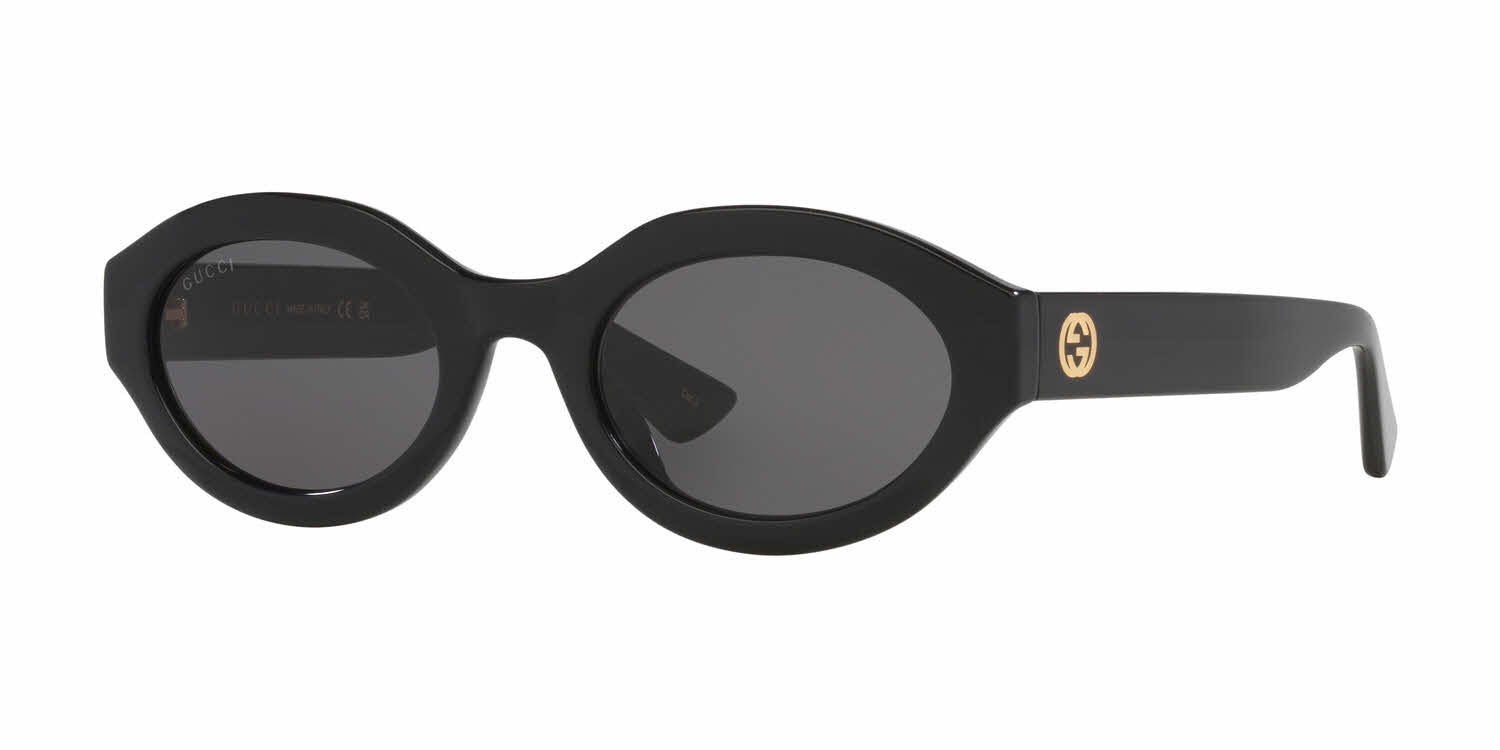 Gucci Woman Black Round Acetate Frame Sunglasses Lightweight GUCCI GG0416SK Women main image 4