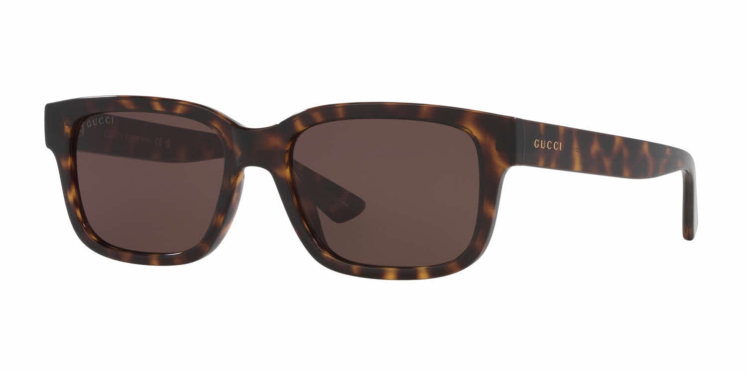 Gucci Tortoise Shell Sunglasses for Men Gucci GG1856S 002 Pilot Sunglasses Dark Havana - eye-oo.com main image 3