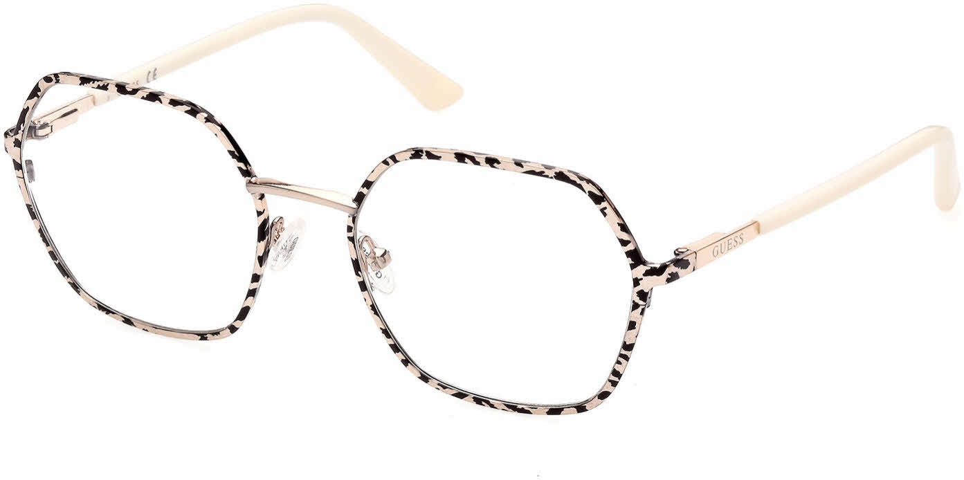 NWT Guess GU2912-55020 Na 55mm Eyeglasses Guess Eyeglasses GU2912 020 Silver Rectangular Full Rim  main image 2
