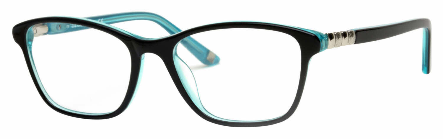 Liz Claiborne Eyeglasses 76510110 Oversized Hong Kong Frames Only Black CB 219 Eyeglasses Frames by Claiborne main image 3
