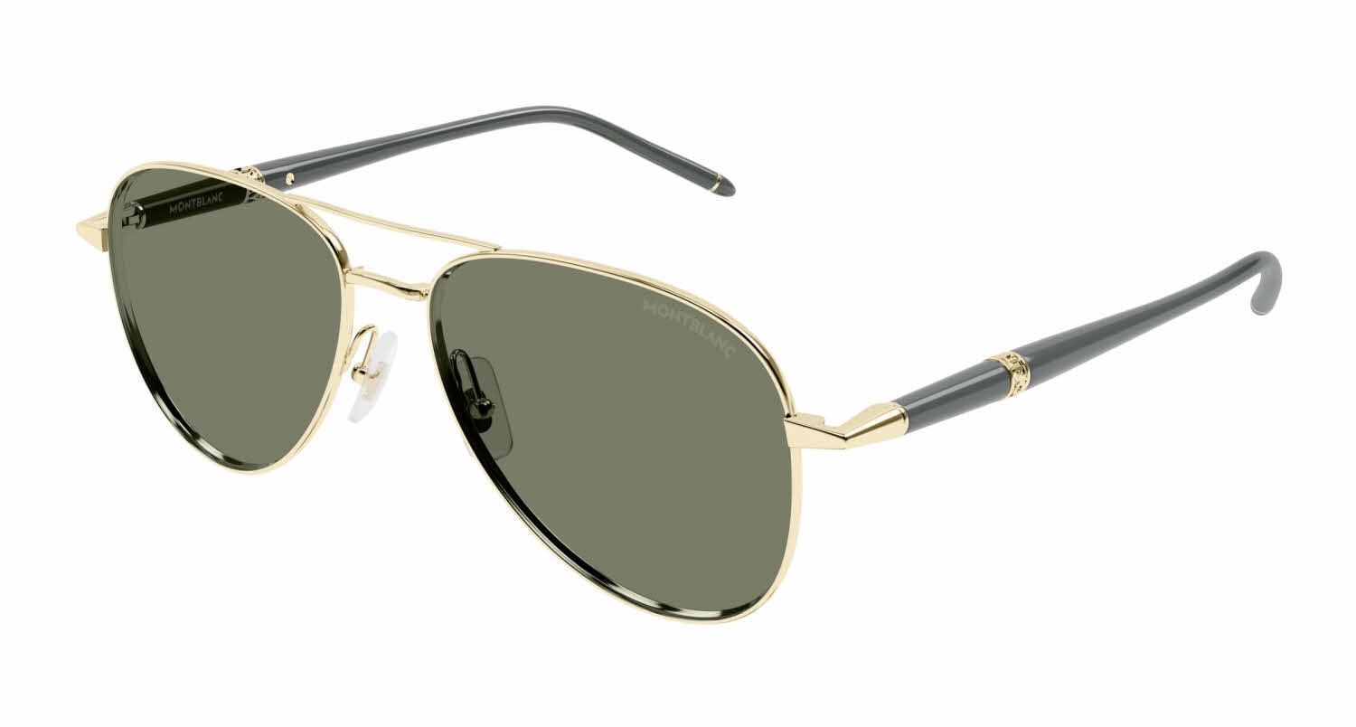 Mont Blanc Aviator Sunglasses Montblanc MB0417SA Aviator Sunglasses | Fashion Eyewear US main image 2