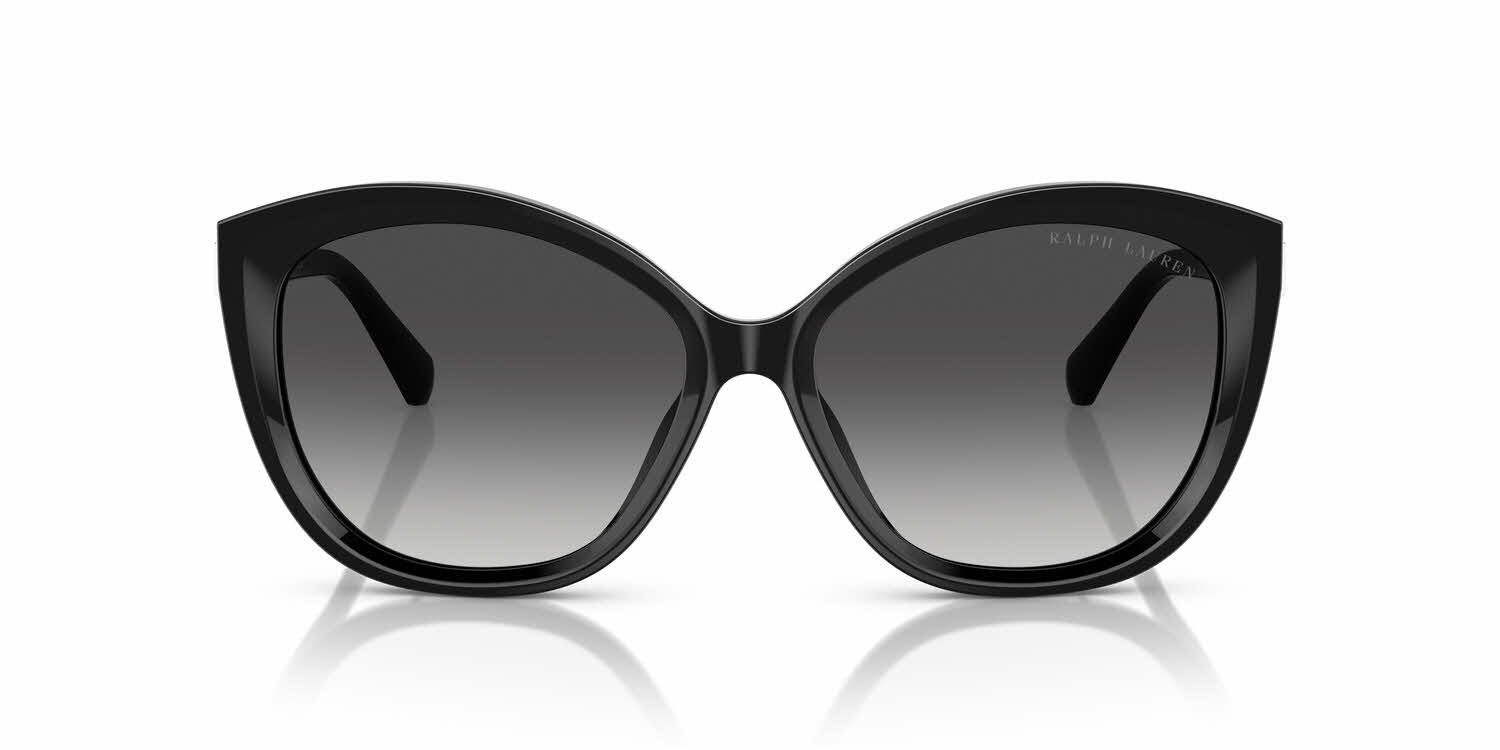 Ralph Lauren Black Cat-Eye Sunglasses with Gradient Smoke Lenses Amazon.com: Ralph Lauren RA5274 5001T3 56MM Shiny Black  main image 3