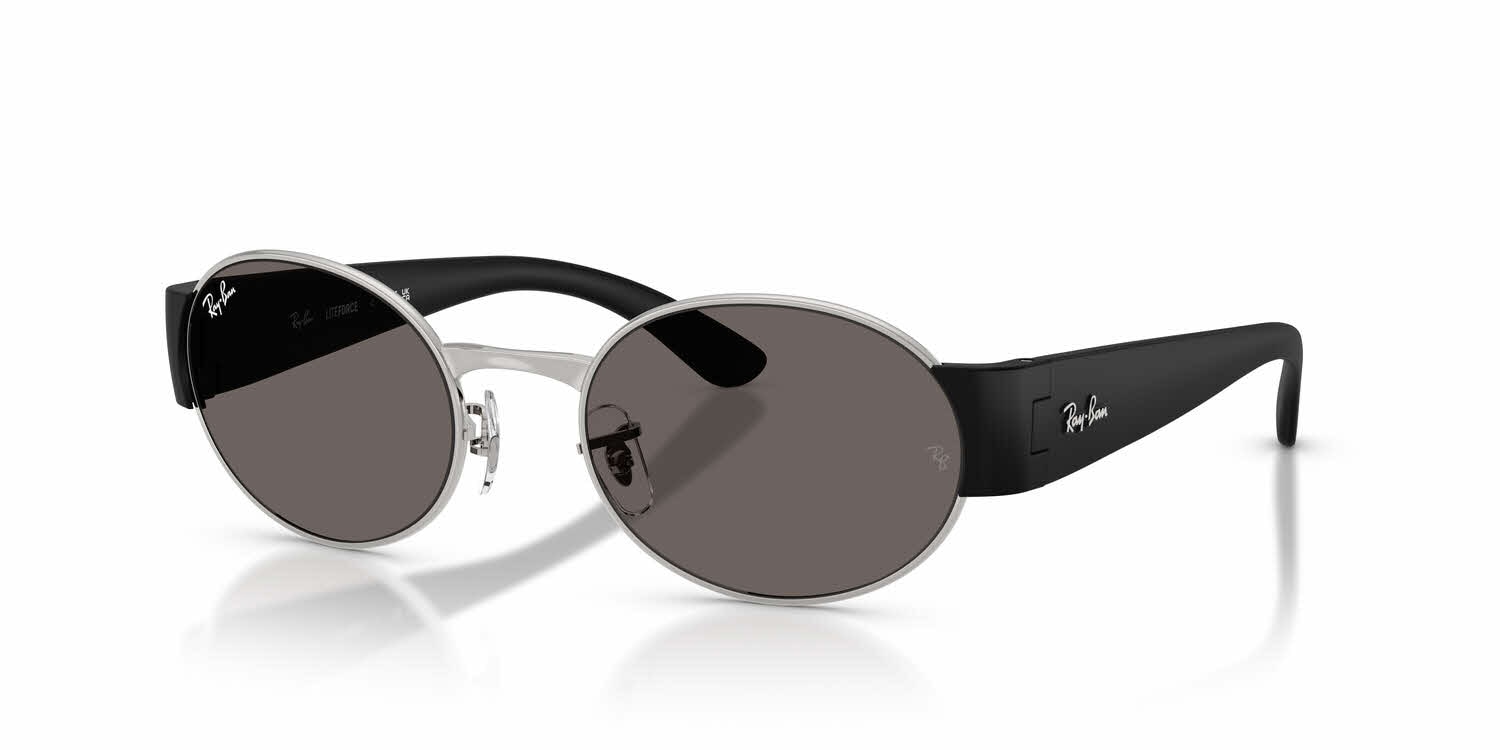 Ray-Ban Round Sunglasses Gray Frames with Dark Lenses Newest Ray-Ban Oval Sunglasses in dark grey ?Code: RB3767  main image 4