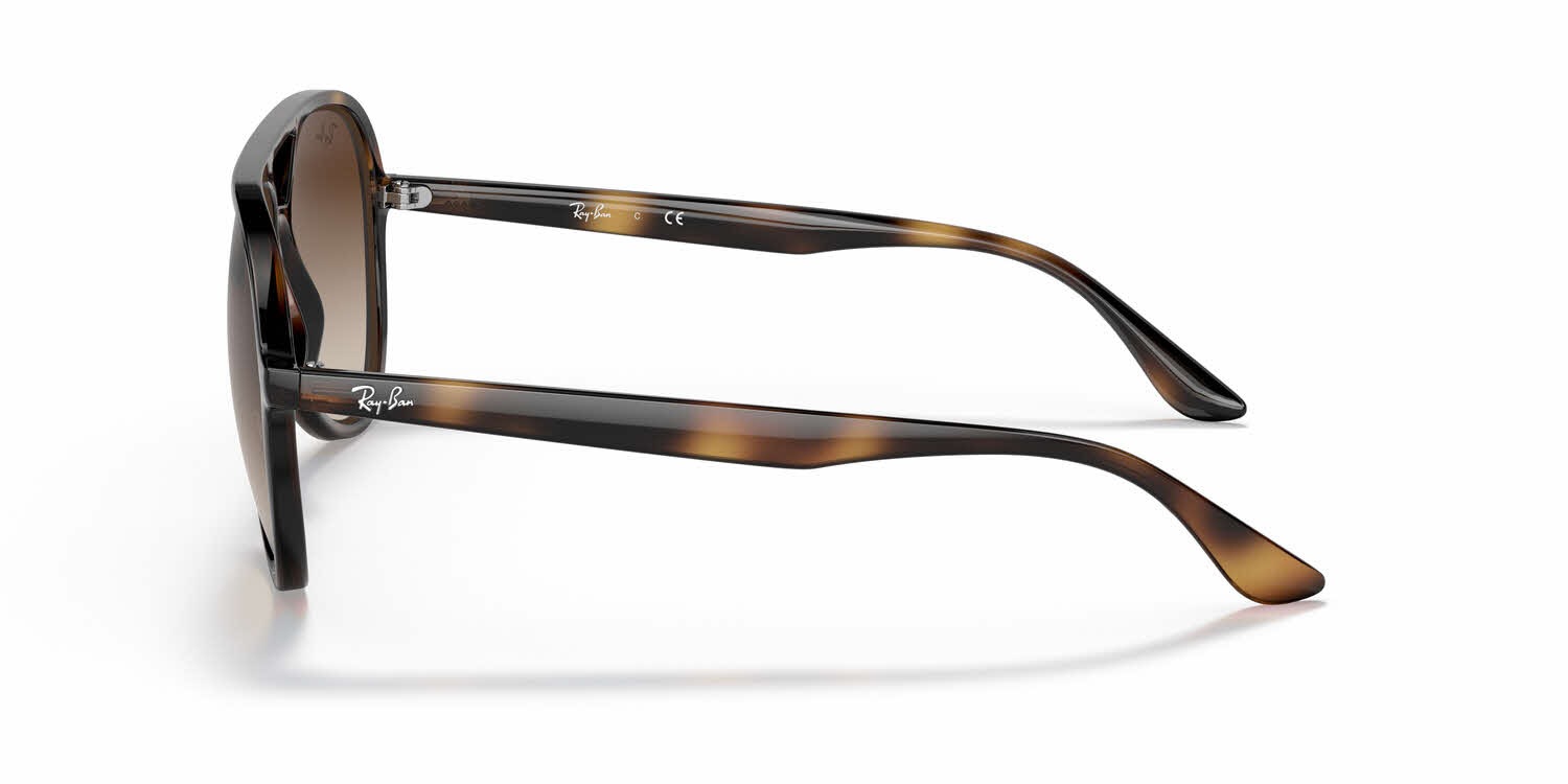 Ray-Ban Brown Aviator Sunglasses RB4376 Ray Ban RB 4376 57mm Aviator Style Havana / Brown Gradient  main image 2