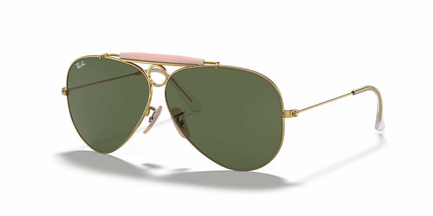 Ray-Ban RB3138 - Shooter Aviator Sunglasses | FramesDirect.com display picture 2