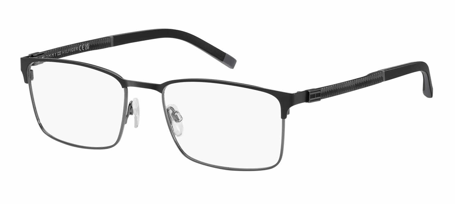TOMMY HILFIGER TH-1926 Eyeglasses 09V-GREY-BLUE 46mm Glasses Direct ™ -TH 2091 - Rectangle Blue Frame Glasses For Men main image 4