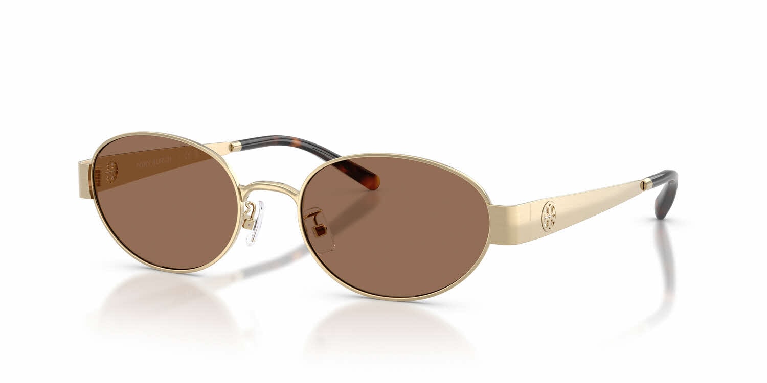 Tory Burch Taupe Frame Sunglasses with Dark Gray Lenses Tory Burch TY7201U Sunglasses | LensCrafters main image 4